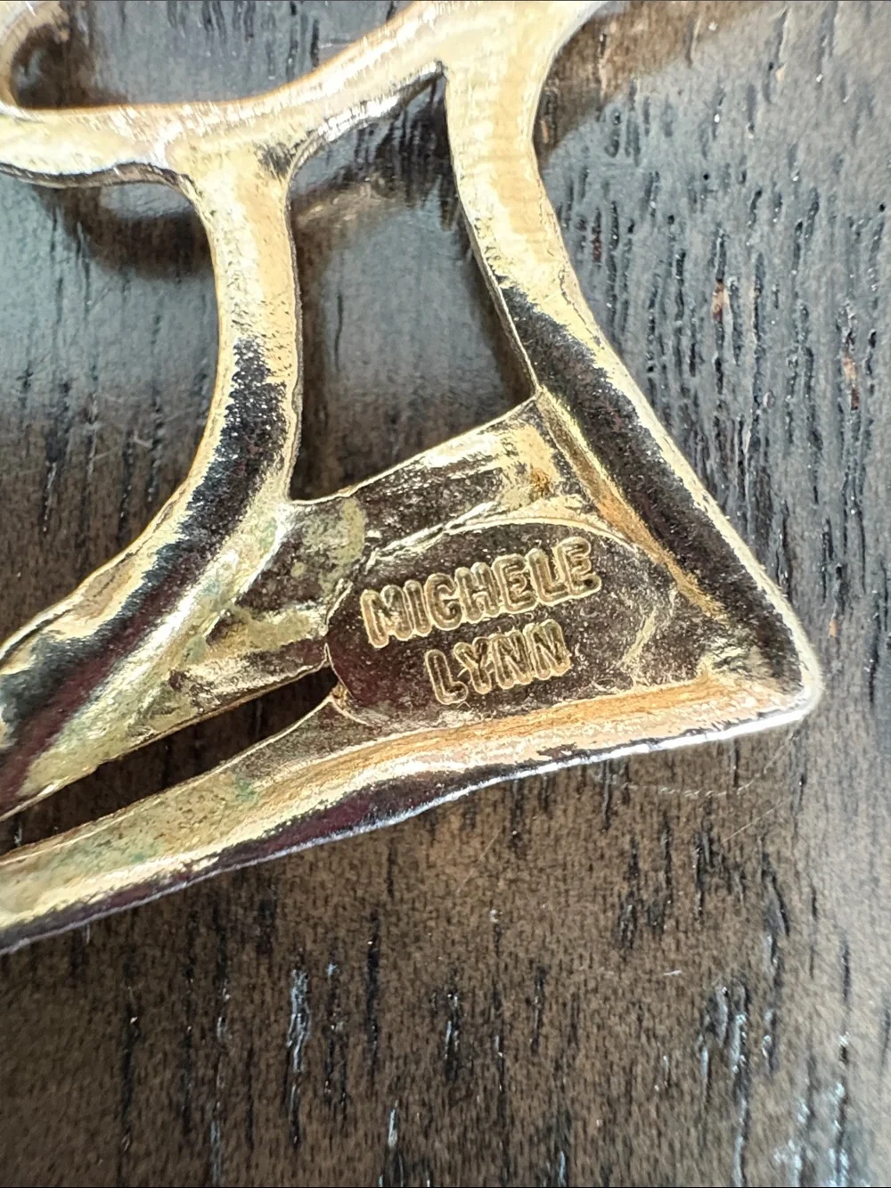 Michele Gold-Tone Egyptian Queen Profile Pendant Necklace Charm
